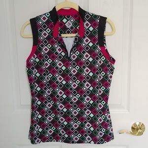 sleeveless Tail golf shirt